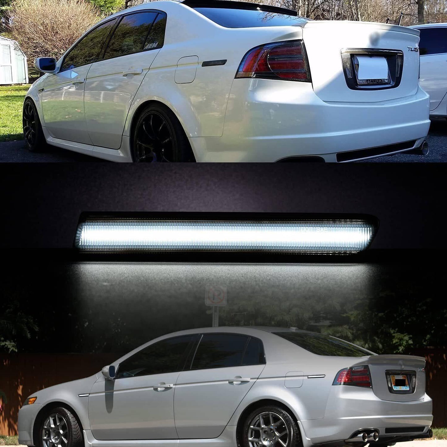Black Lens LED Front Rear Fender Side Marker Lights For 2004-2008 Acura TL Base - THE MILE MAKER DRIVER SHOP