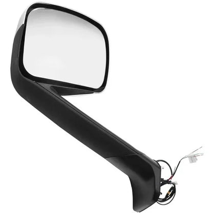 For Freightliner Cascadia 2018 Pair Chrome Heated Hood Mirror W Turn Signal LED - THE MILE MAKER DRIVER SHOP