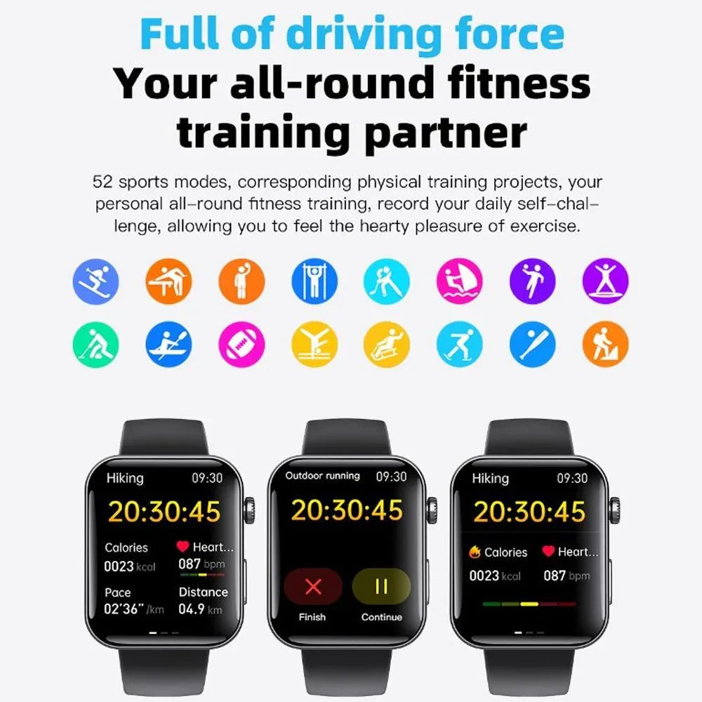Smart Watch For Men Women Healthy Mornitoring Ips Screen Fitness Tracker With Bluetooth Call IP67 Waterproof Heart Rate Sleep SpO2 Monitor Pedometer Multiple Sports 7 Days Battery Life - THE MILE MAKER DRIVER SHOP