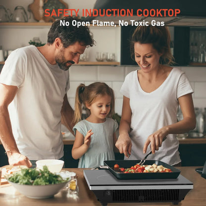 2200W Black Crystal Panel Induction Cooker - THE MILE MAKER DRIVER SHOP