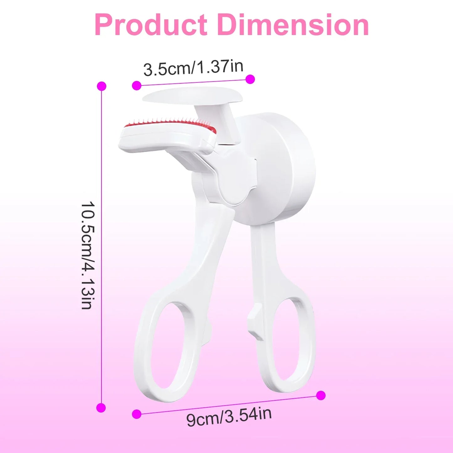 2Pcs Heated Eyelash Curler Electric USB Rechargeable Eyelash Curler Anti Burn Compact With Comb Heat Up Fast Within 8S For All Eye Shapes For Women Make Up Gift Travel Valentine Mother Day - THE MILE MAKER DRIVER SHOP
