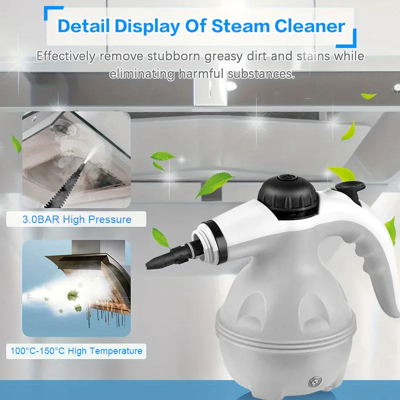 Grenade Steam Cleaner, Pressurized Handheld Cleaner For Household Use, Equipped With 12 Accessories, For Multiple Surfaces And A Powerful Home Steam Machine For Cleaning In Various Scenarios. - THE MILE MAKER DRIVER SHOP