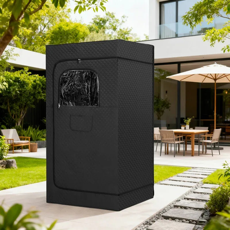 Portable Steam Sauna Tent, 9-layer Temperature, Remote Control, Folding Chair - THE MILE MAKER DRIVER SHOP