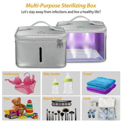 UV Disinfection Bag, Portable LED UV Sanitizer Box USB-Powered Travel UV Cleaner Bag - THE MILE MAKER DRIVER SHOP