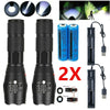 LED Flashlight Zoom Torch USB Rechargeable Super Bright Camping Lamp Work Light - THE MILE MAKER DRIVER SHOP