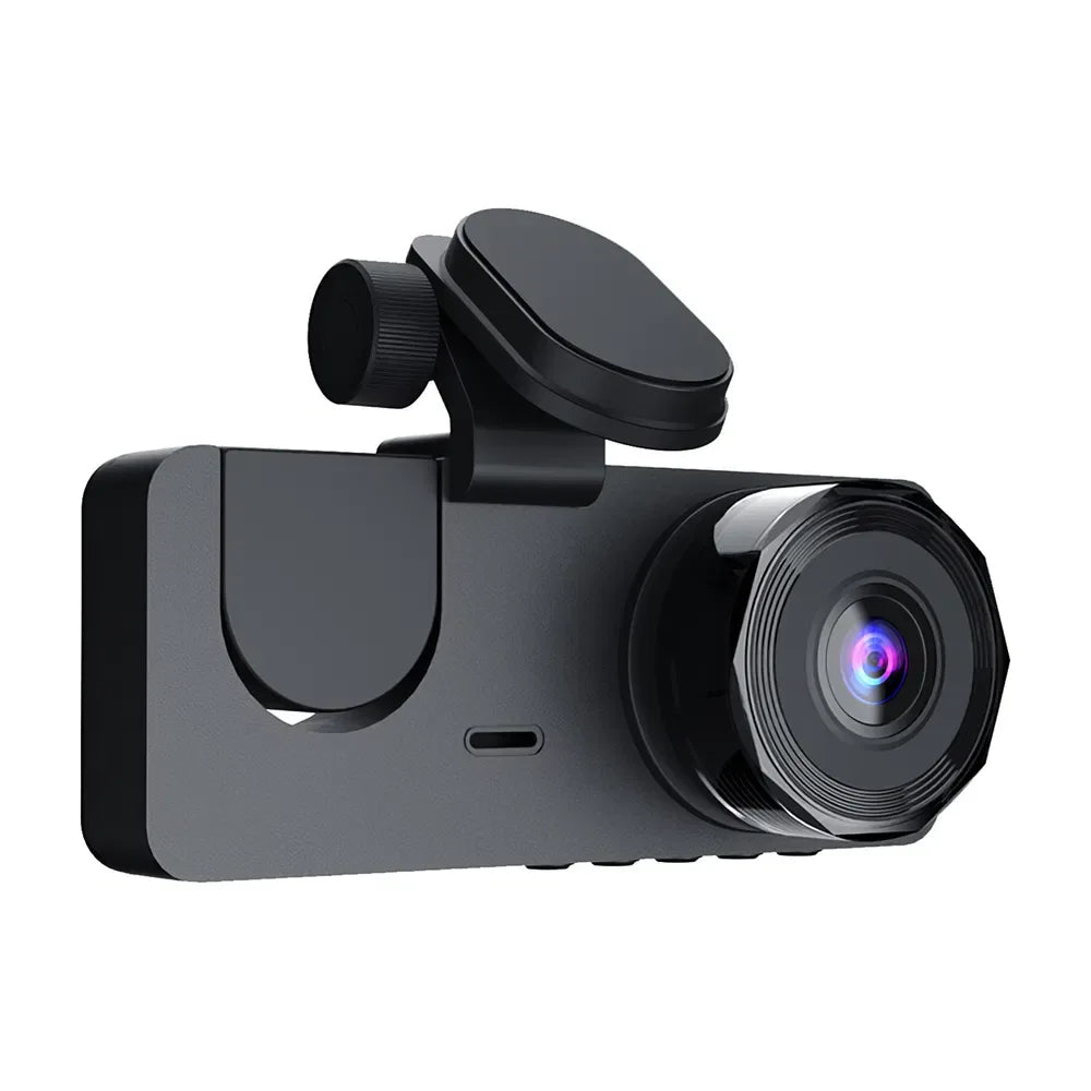 3 Channel Dash Cam Front Inside Rear Vehicle Driving Recorder Car DVR With 32G MMC Card G Sensor Motion Detection Parking Monitor Night Vision Loop Recording - THE MILE MAKER DRIVER SHOP