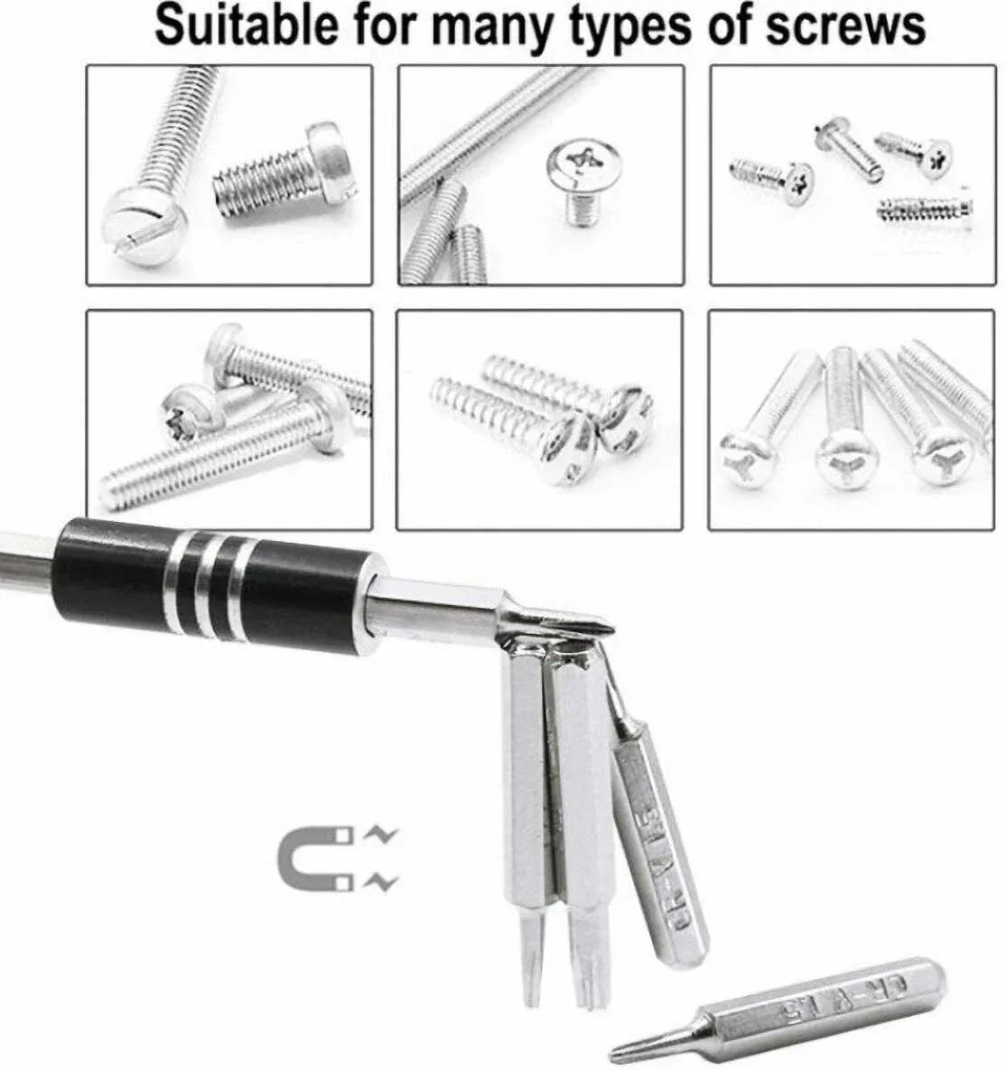 32 IN 1 Small Magnetic Screwdriver Set Torx Driver Professional Repair Tool Kit - THE MILE MAKER DRIVER SHOP