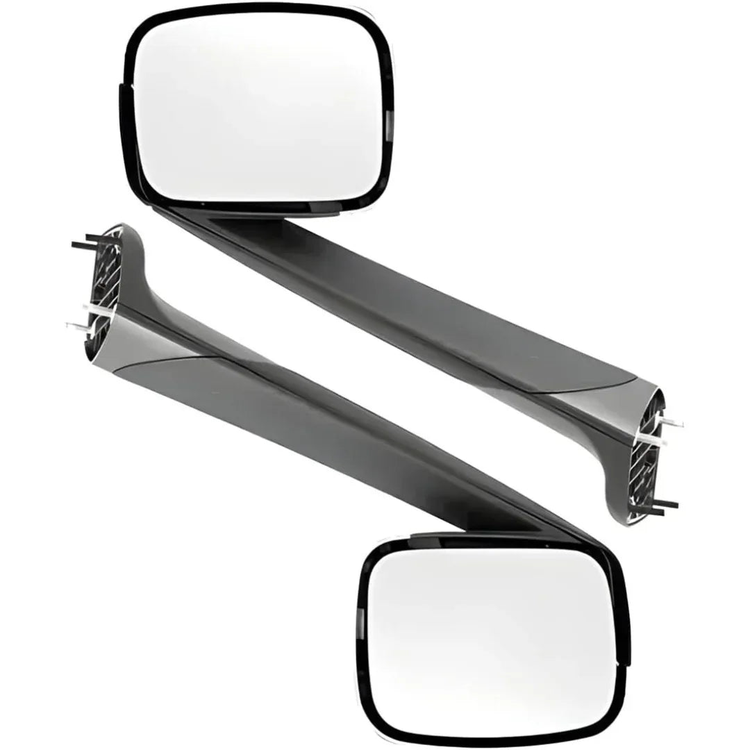 Freightliner- New Cascadia Hood Mirror Assembly Electroplated With Heating - THE MILE MAKER DRIVER SHOP