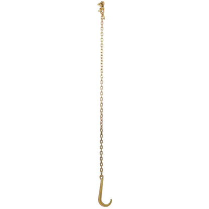 5 16 X6 Leg G70 15 Long Shank J Hook Tow Chain W RTJ Cluster Hook Grab Hook 4700 Lbs WLL Heavy Duty Transport Truck Chain For Car Wrecker Recovery - Towing Equipment 2pcs - THE MILE MAKER DRIVER SHOP