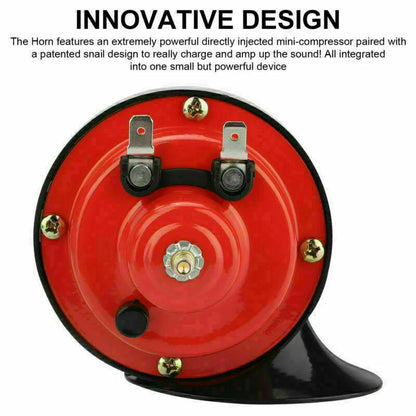 12V 300DB Super Loud Train Horn Waterproof For Motorcycle Car Truck SUV Boat - THE MILE MAKER DRIVER SHOP