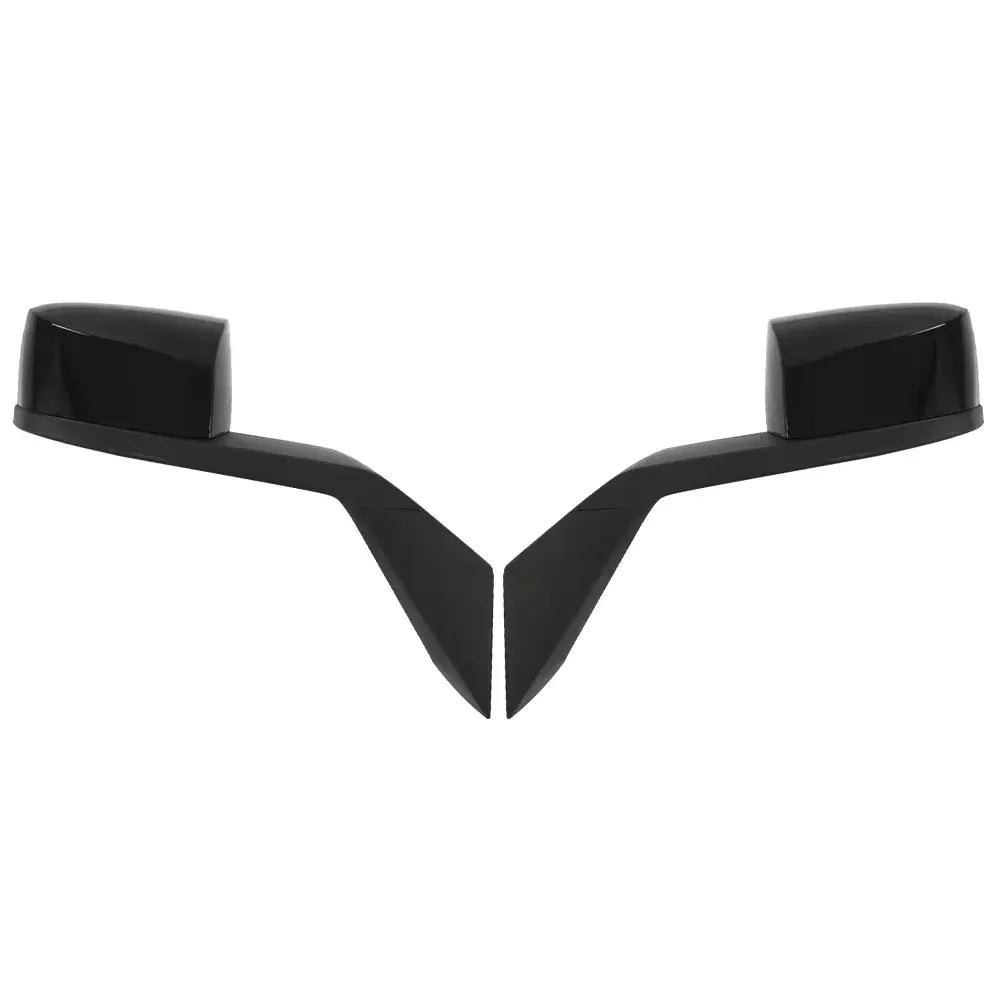 Black Hood Mirrors Assembly Pair Set Replacement With Mounting Kit Fit For Volvo VNL 2000-2015 Accessories Driver And Passenger Side - THE MILE MAKER DRIVER SHOP