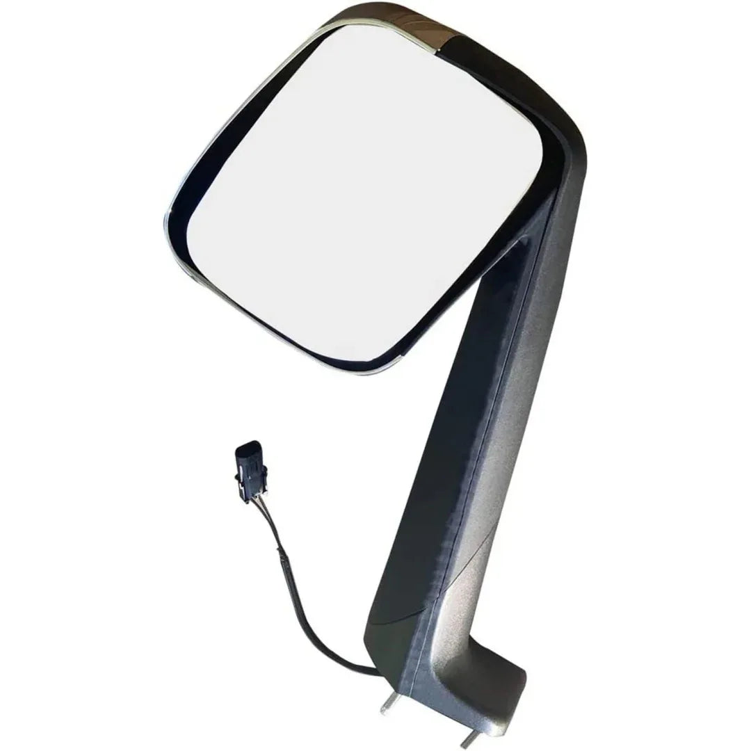 Freightliner- New Cascadia Hood Mirror Assembly Electroplated With Heating - THE MILE MAKER DRIVER SHOP