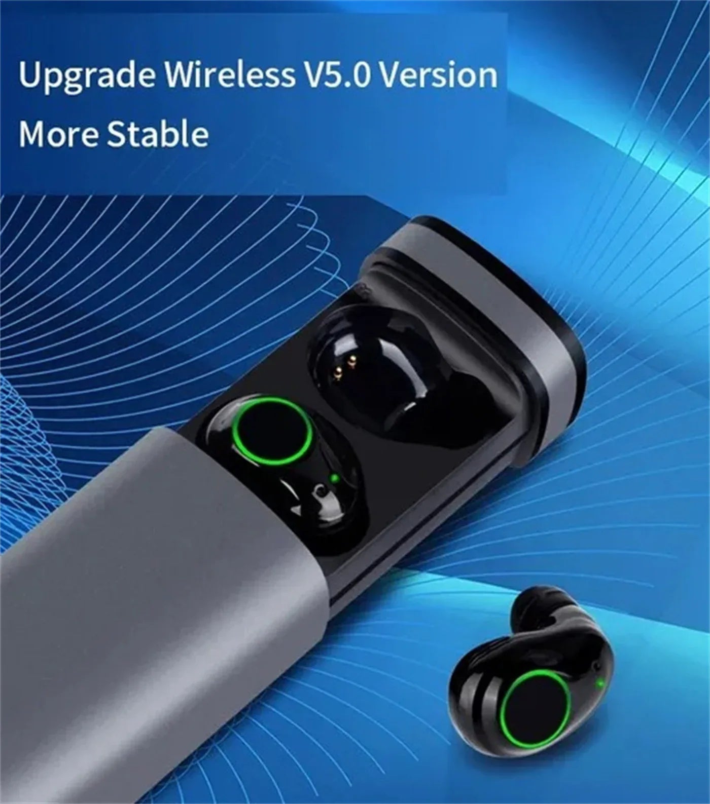 VibeWire - V5.0 Touch Earbuds With Charging Case - THE MILE MAKER DRIVER SHOP