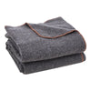 Wool Camping Blanket 64X 88 Warm For Camping Hiking Travel Light Grey - THE MILE MAKER DRIVER SHOP