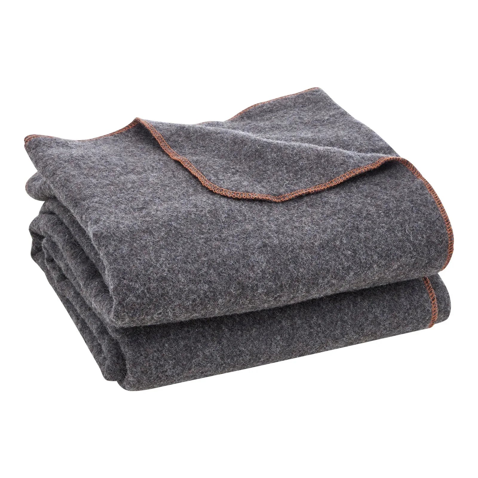 Wool Camping Blanket 64X 88 Warm For Camping Hiking Travel Light Grey - THE MILE MAKER DRIVER SHOP