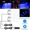 4Pcs Car Interior LED Atmosphere Light Car Charge Decorative Lamp DC 12V Blue Light - THE MILE MAKER DRIVER SHOP