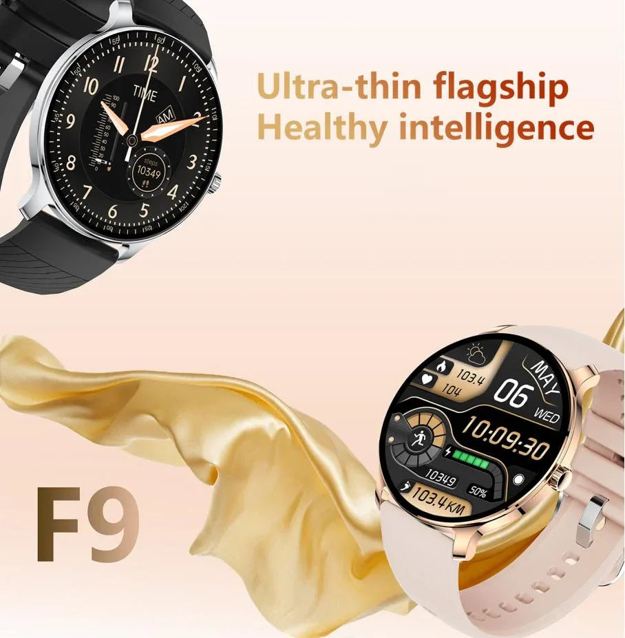 Ultra Slim Smart Watch For Men Women, 1.43 AMOLED Screen Fitness Watches , LP67 Outdoor Watch For Android Ios - THE MILE MAKER DRIVER SHOP