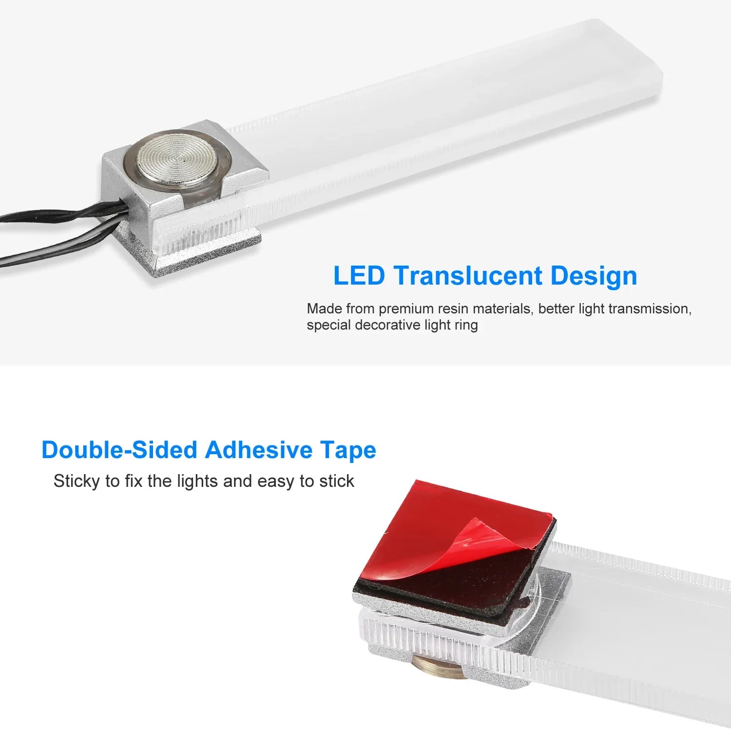 4Pcs Car Interior LED Atmosphere Light Car Charge Decorative Lamp DC 12V Blue Light - THE MILE MAKER DRIVER SHOP