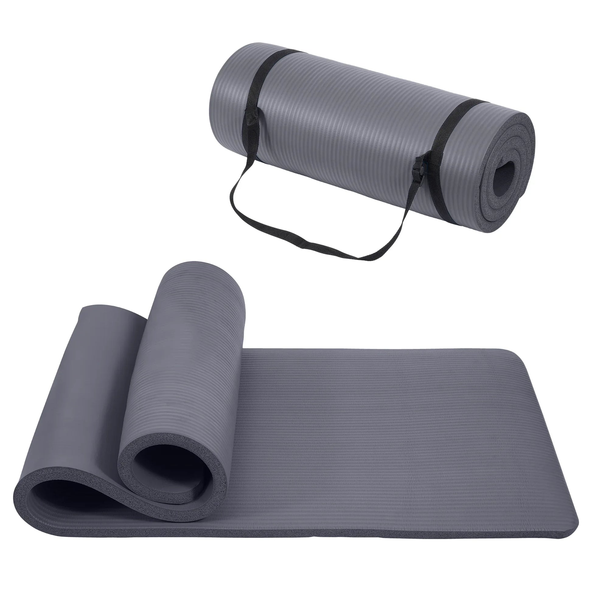 Only Supports Self Pickup Yoga Mat, One Inch Thickened High-density Practice Mat, Tear-resistant Practice Yoga Mat With Straps, Suitable For All Kinds Of Yoga Practice - THE MILE MAKER DRIVER SHOP