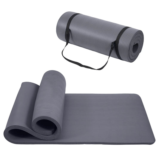 Only Supports Self Pickup Yoga Mat, One Inch Thickened High-density Practice Mat, Tear-resistant Practice Yoga Mat With Straps, Suitable For All Kinds Of Yoga Practice - THE MILE MAKER DRIVER SHOP