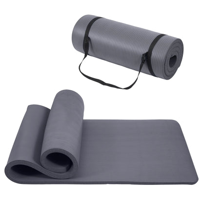 Only Supports Self Pickup Yoga Mat, One Inch Thickened High-density Practice Mat, Tear-resistant Practice Yoga Mat With Straps, Suitable For All Kinds Of Yoga Practice - THE MILE MAKER DRIVER SHOP