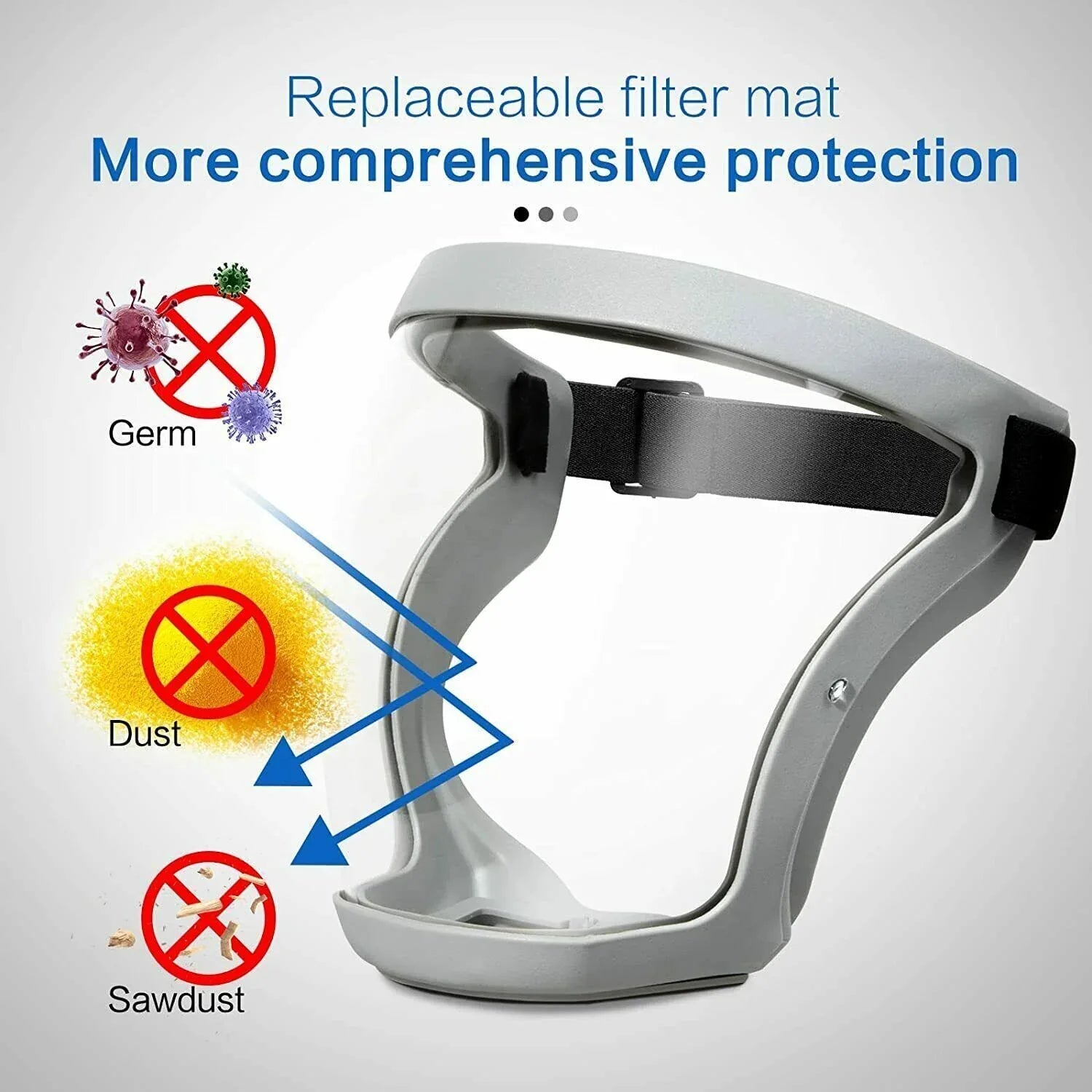 Full Face Anti-fog Clear Mask Reusable Super Protective Transparent Safety Cover - THE MILE MAKER DRIVER SHOP