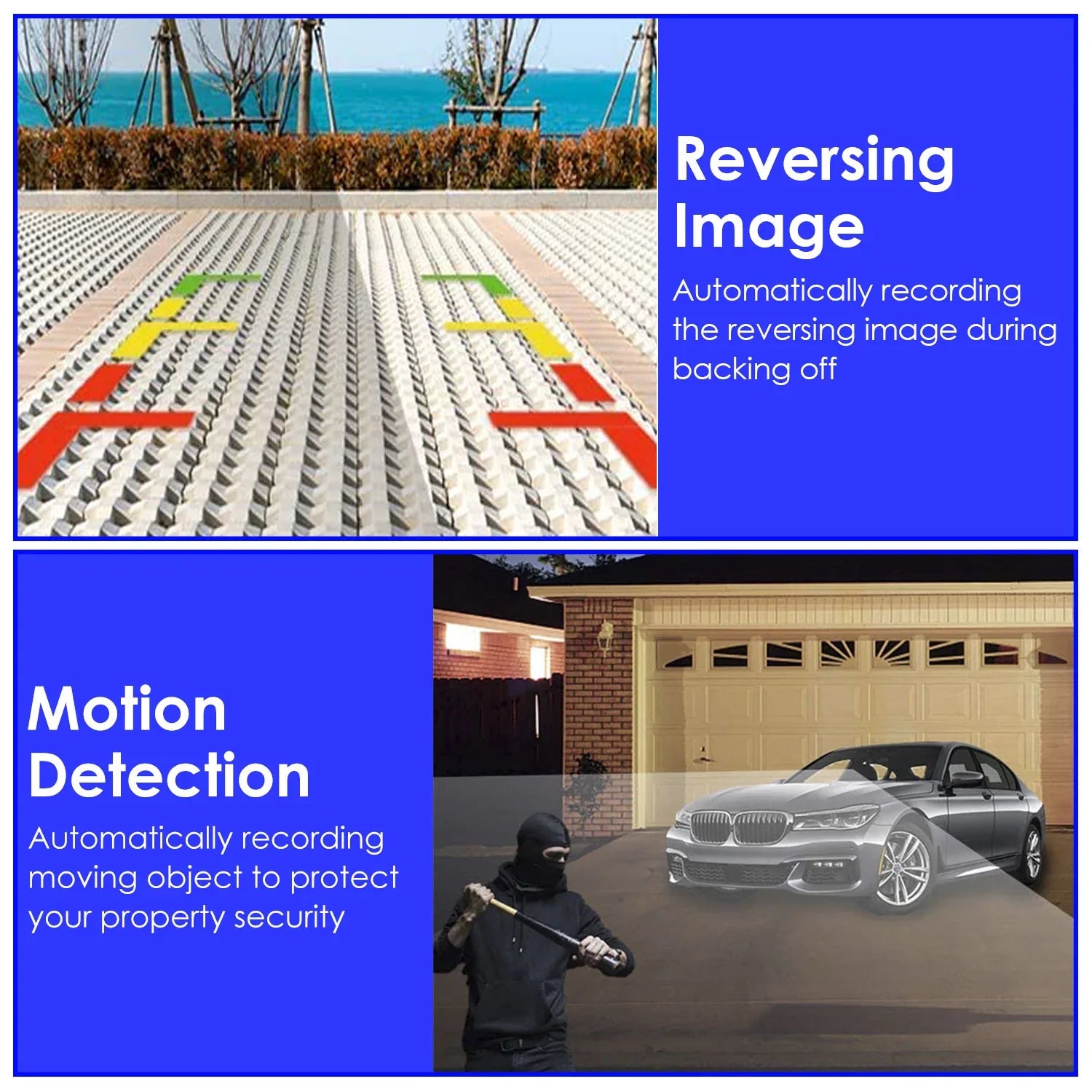 1Pc WiFi FHD 1080P Car Dash Cam 3 Channels Front Rear Inside Dash Camera With Loop Recording Reversing Visual 170 Degree Wide Angle 64G Card Included - THE MILE MAKER DRIVER SHOP