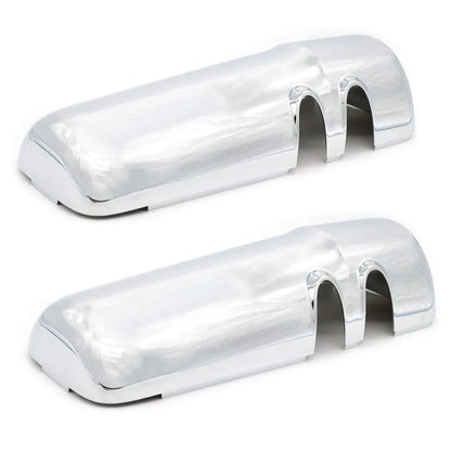 Chrome Door Mirror Covers Fit For Kenworth T680, A Pair Chrome Side Mirror Covers With Clips Fit For Kenworth T680 T880 W990 Driver Side And Passenger Side - THE MILE MAKER DRIVER SHOP