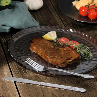 Deluxe Premium Cutlery Flatware Set For The Home - Stainless Steel Cutlery Service With 1 Dinner Fork, 1 Dinner Knife, 1 Dinner Spoon And 1 Tea Spoon - Durable, Elegant And Rust-resista - THE MILE MAKER DRIVER SHOP