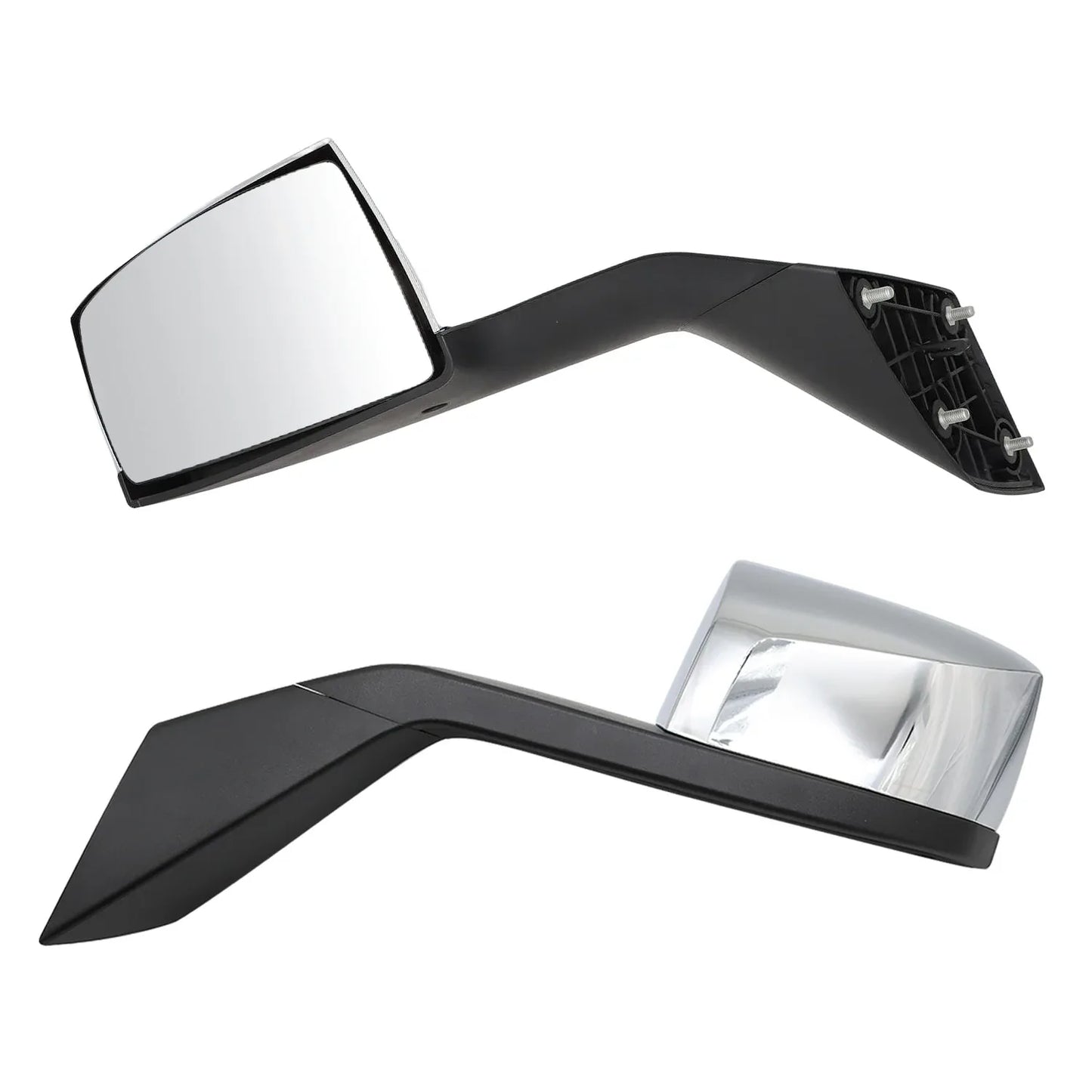 Chrome Hood Mirror Pair Side Assembly Driver Left Side And Passenger Right Side Hood Mirrors For VOLVO VNL, Suitable For Suitable For Volvo VNL 2000-2015 - THE MILE MAKER DRIVER SHOP