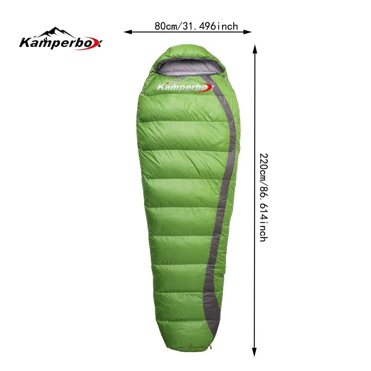 Kamperbox Ultra Light Down Sleeping Bag Winter Sleeping Bag Camping Lightweight - THE MILE MAKER DRIVER SHOP