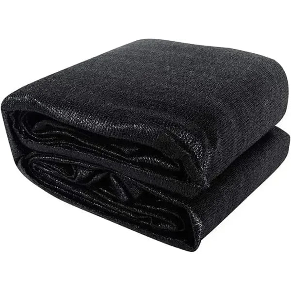 Black Shade Cloth Fabric Sunscreen UV Resistant Mesh Net With Cut Edge - THE MILE MAKER DRIVER SHOP