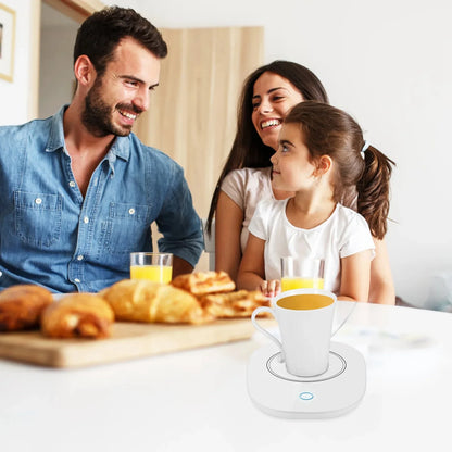 1Pc Coffee Mug Warmer Cup Warmer Auto Shut Off Coffee Tea Milk Electric Heater Pad Office Home Desk Electric Beverage Warmer Mat - THE MILE MAKER DRIVER SHOP