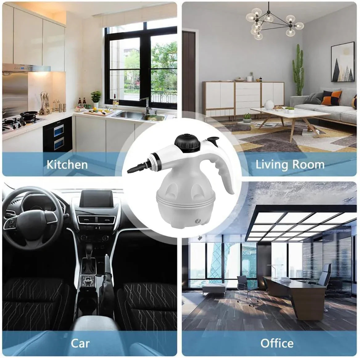 Grenade Steam Cleaner, Pressurized Handheld Cleaner For Household Use, Equipped With 12 Accessories, For Multiple Surfaces And A Powerful Home Steam Machine For Cleaning In Various Scenarios. - THE MILE MAKER DRIVER SHOP