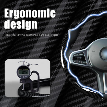 7-Car Steering Wheel Cover-Black - THE MILE MAKER DRIVER SHOP