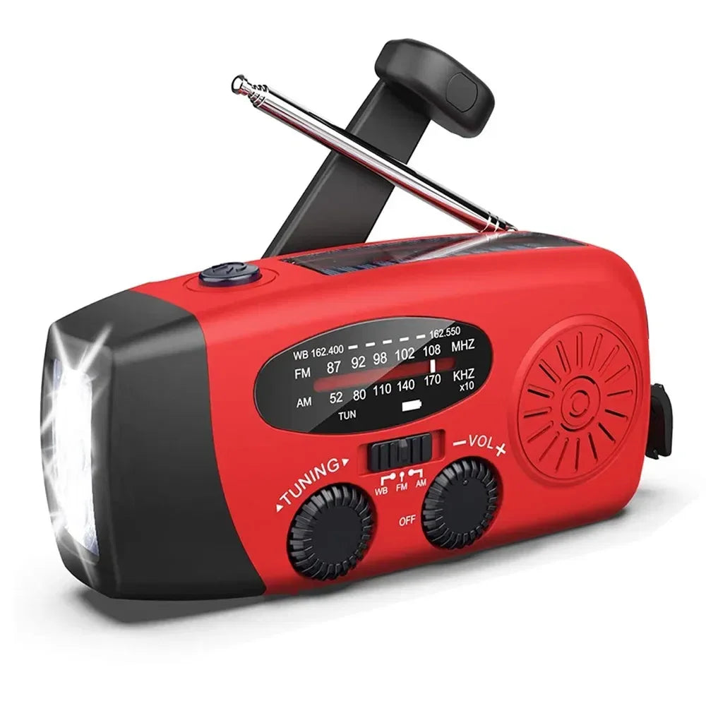 Emergency Radio Crank Solar Hand Weather Power Bank Charger Light - THE MILE MAKER DRIVER SHOP