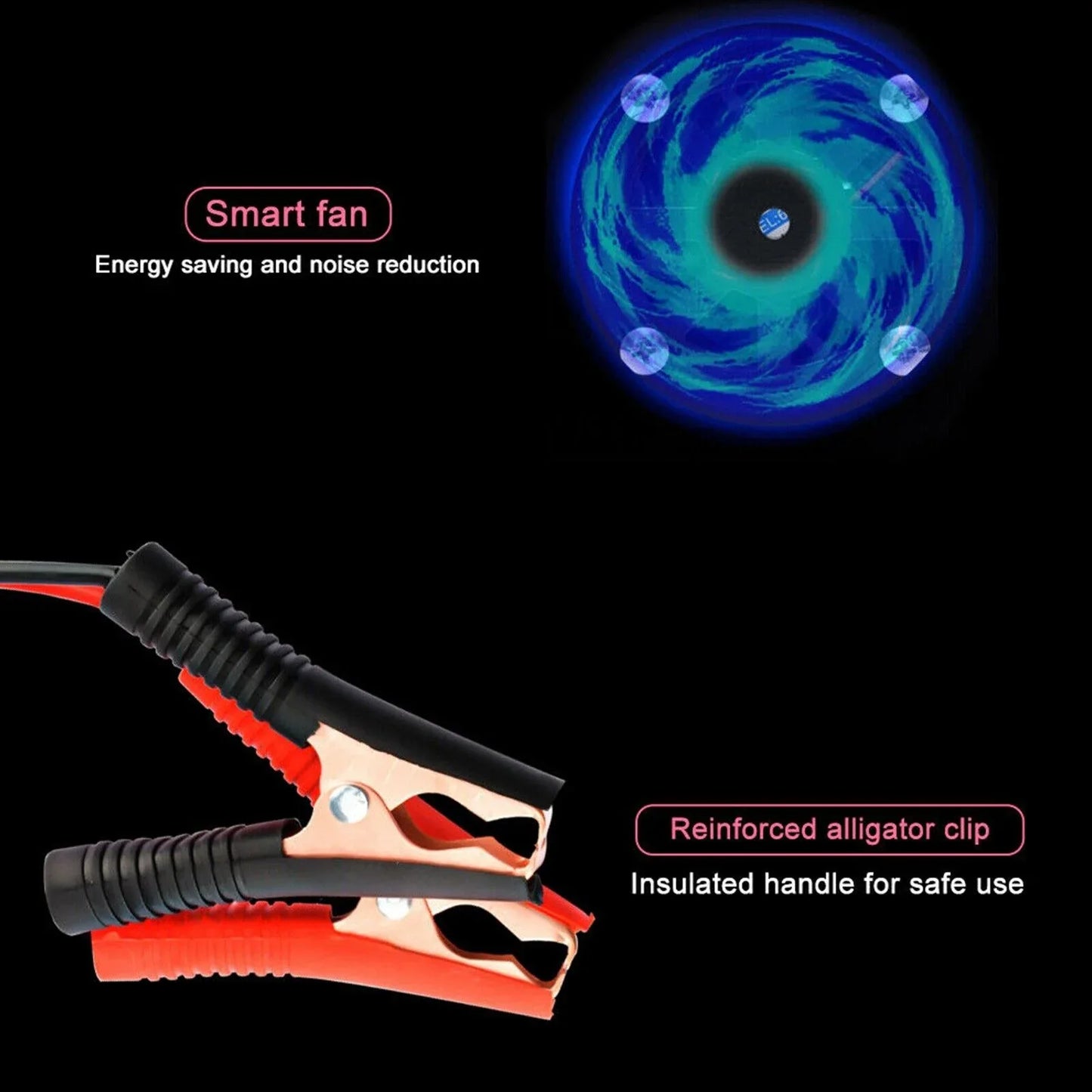 400W Heavy Duty Smart Car Battery Charger Automatic Pulse Repair Trickle UK - THE MILE MAKER DRIVER SHOP
