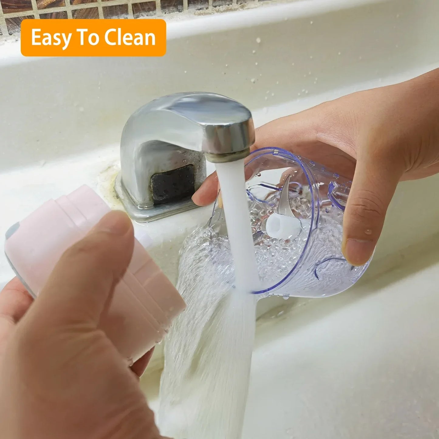 Mini Electric Garlic Chopper 8.45OZ Cordless Garlic Mincer Food Chopper Rechargeable Food Blender Chili Nut Onion Pepper Meat Ginger Food - THE MILE MAKER DRIVER SHOP