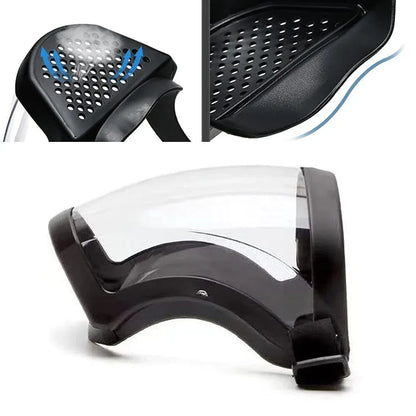 Full Face Anti-fog Clear Mask Reusable Super Protective Transparent Safety Cover - THE MILE MAKER DRIVER SHOP