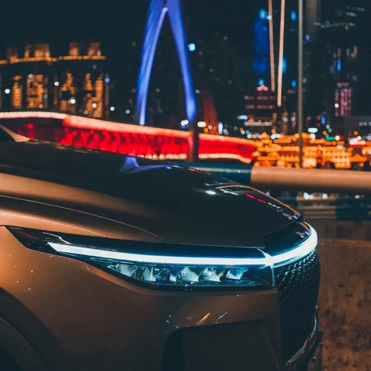 Upgrade Your Vehicle With A Universal 12V, 10W Start-Scan Car LED Hood Light White 59In Dynamic Daytime Running Light - THE MILE MAKER DRIVER SHOP