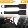 2Pcs Car Seat Belt Extender 9in Buckle Tongue Webbing Extension - THE MILE MAKER DRIVER SHOP
