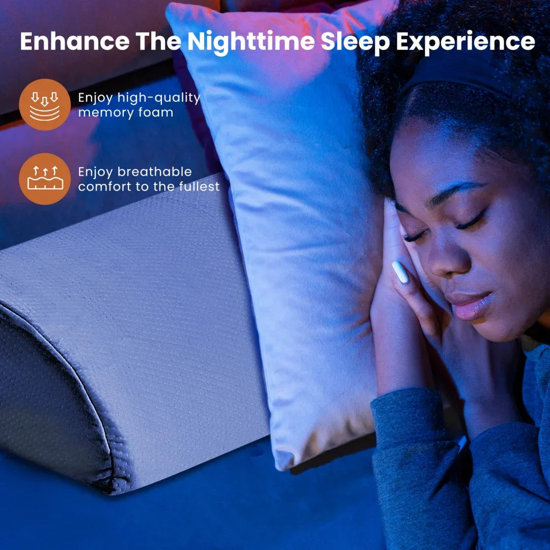 Bed Wedge Pillow With Headboard - High-density Foam Fills The Gap Between The Mattress And The Headboard - THE MILE MAKER DRIVER SHOP