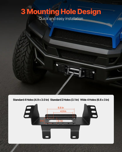Trailer Hitch Winch Mount For Select Polaris Ranger Models (2010-2021) - THE MILE MAKER DRIVER SHOP
