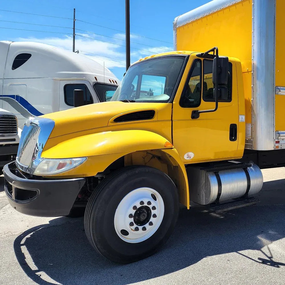 Rear View Main Door Mirror Fit For 2002-2018 International DuraStar 4300 Truck, Black, Fit For Left&Driver Universal Sides, Sold As One Pcs - THE MILE MAKER DRIVER SHOP