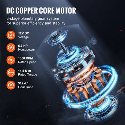 Electric Winch Truck 18,000 Lb Steel Cable IP65 Waterproof Remote Control - THE MILE MAKER DRIVER SHOP