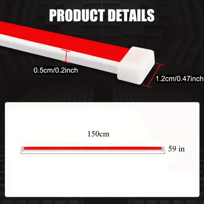 Upgrade Your Vehicle With A Universal 12V, 10W Start-Scan Car LED Hood Light White 59In Dynamic Daytime Running Light - THE MILE MAKER DRIVER SHOP