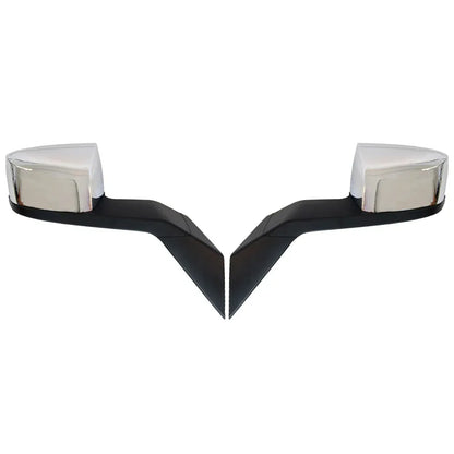 Chrome Hood Mirror Pair Side Assembly Driver Left Side And Passenger Right Side Hood Mirrors For VOLVO VNL, Suitable For Suitable For Volvo VNL 2000-2015 - THE MILE MAKER DRIVER SHOP