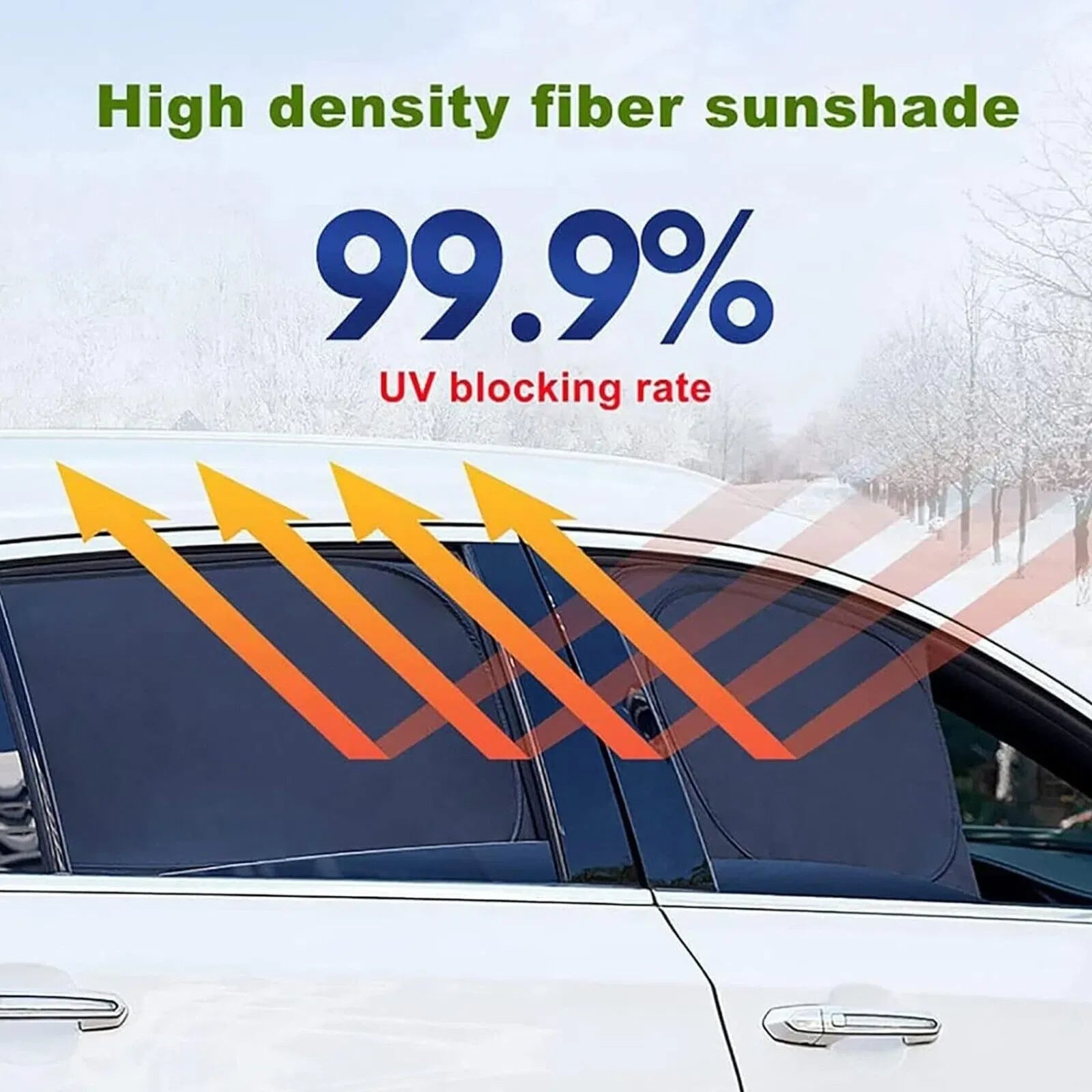 4X Magnetic Car Side Front Rear Window Sun Shade Cover Mesh Shield UV Protection - THE MILE MAKER DRIVER SHOP
