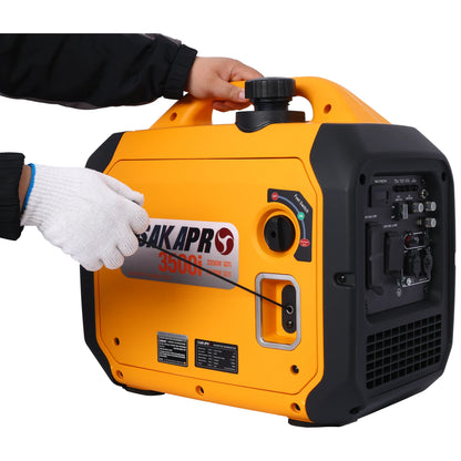 3500 Watt Portable Inverter Generator Gas Powered, EPA Compliant With CO SENSOR, Compact And Lightweight For Home Backup Power, Outdoor Camping, RV And Trailer - THE MILE MAKER DRIVER SHOP