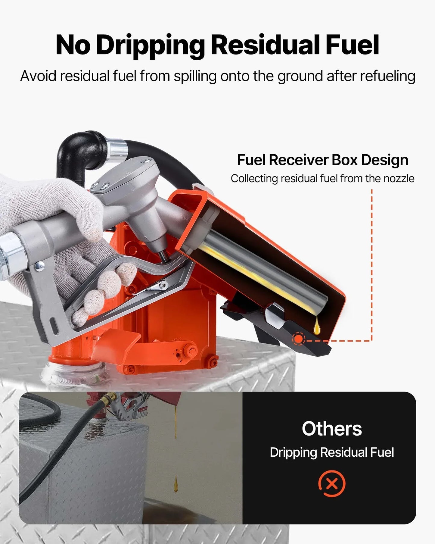 Fuel Transfer Pump 12V DC 16 GPM With Hose & Nozzle For Gasoline Diesel - THE MILE MAKER DRIVER SHOP